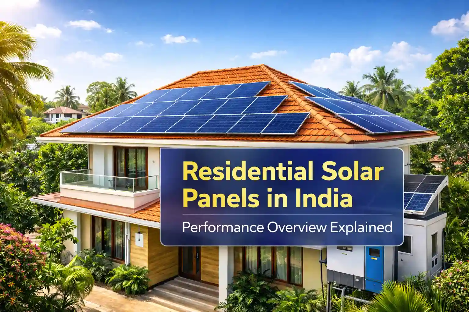 Residential Solar Panels in India Performance Overview Explained