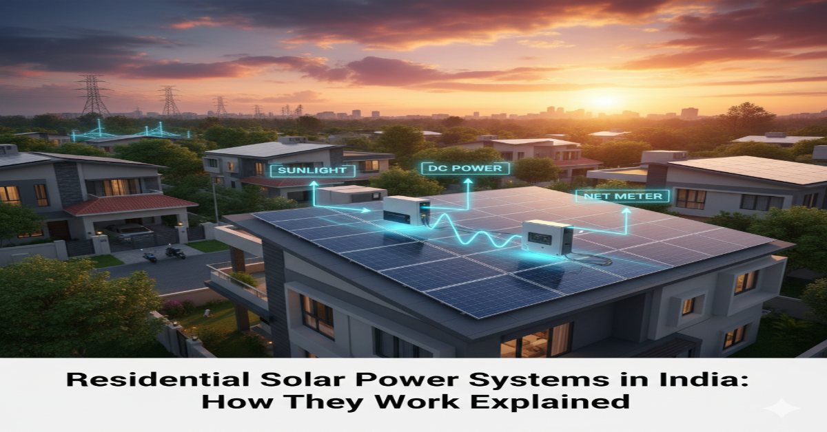 Residential Solar Power Systems in India How They Work Explained